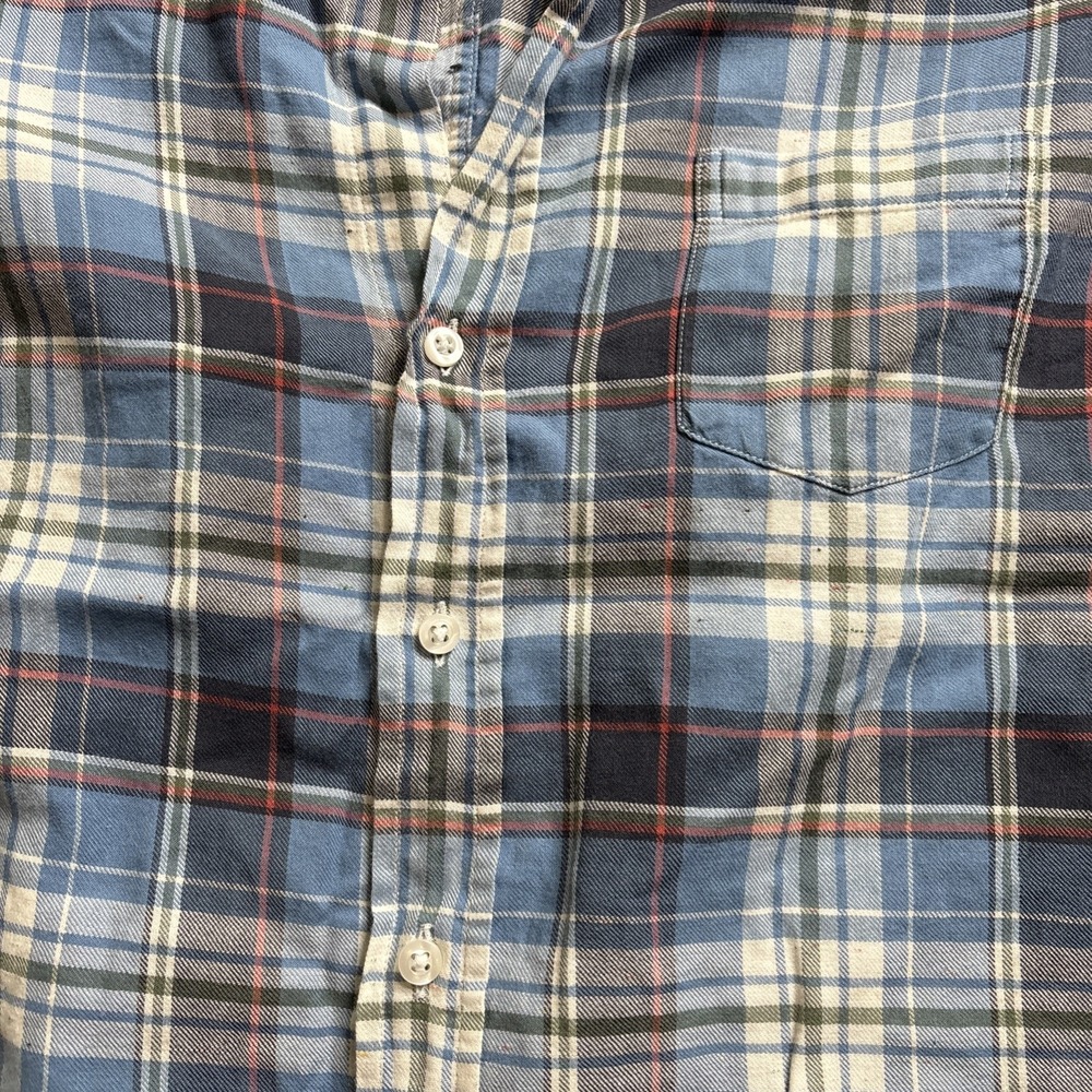 Frank & Eileen Barry Plaid Flannel Shirt Women's Large Cotton Button Long Sleeve - Picture 3 of 15